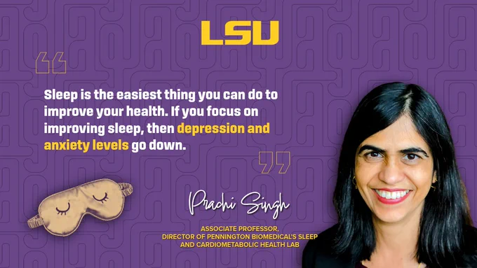 Sleep is the easiest thing you can do to improve your health. If you focus on improving sleep, then depression and anxiety levels go down.