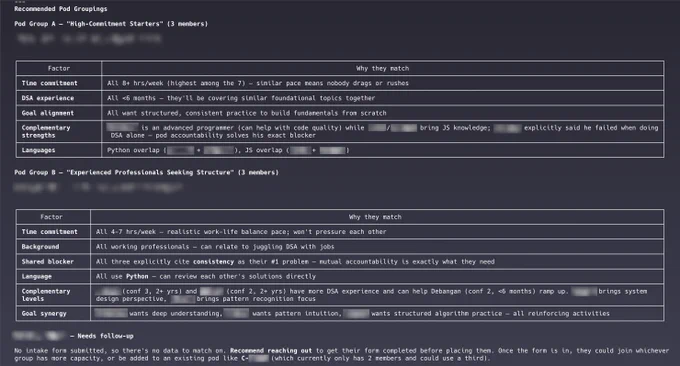 Pod allocating logic