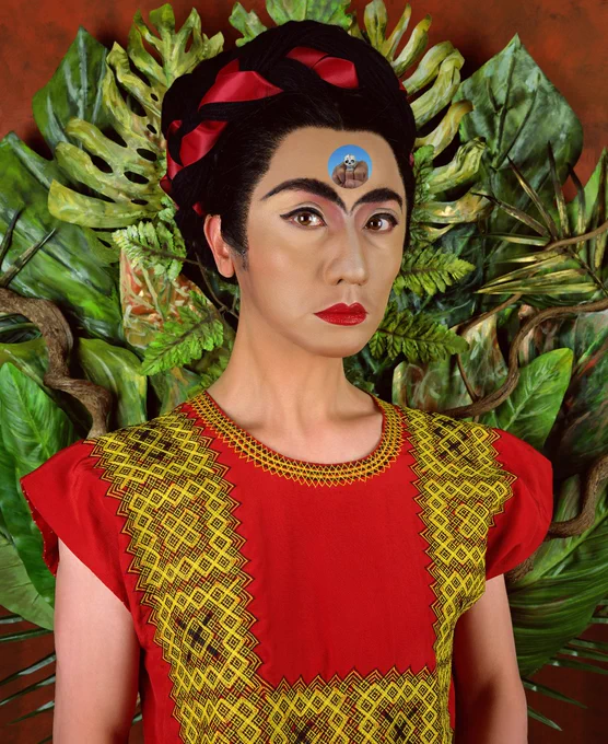 Yasumasa Morimura, An Inner Dialogue with Frida Kahlo (Skull Ring), 2001 © Yasumasa Morimura; Courtesy of the artist and Luhring Augustine, New York