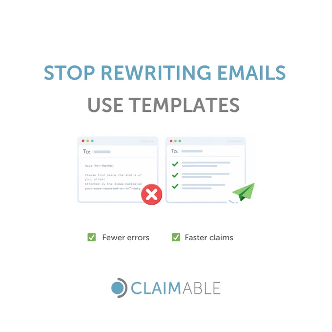 Claimable email template functionality and Claimable logo