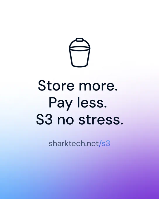Store more. Pay less. S3 no stress.