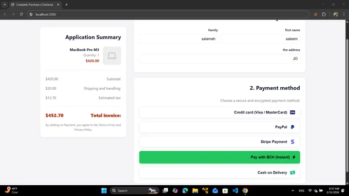 Why settle for Stripe’s 3% fees? This is how PayOnce SDK looks in a production-ready store. Stripe-level UX, but with Full Peer-to-Peer freedom. No middlemen, just P2P 💸🔗