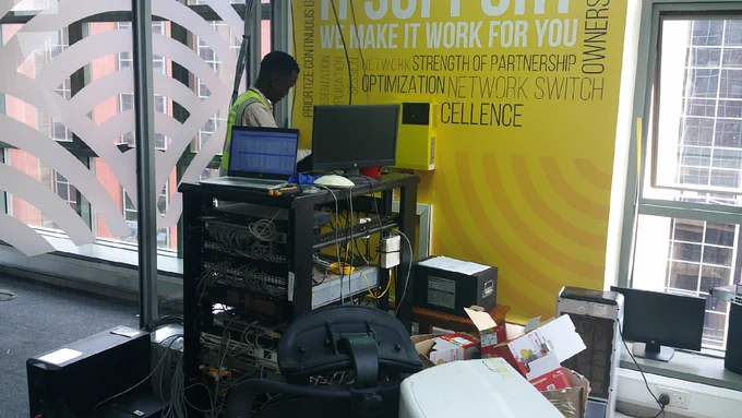 Commercial CCTV installation in Nakawa, Kampala at Sun King main offices by Pytec IT Solutions, featuring professional HD surveillance camera mounting for office security systems, business monitoring, and enterprise security setup – Contact  256708294203 | pytecug@gmail.com  #the best Networking team in uganda today #IT Experts 