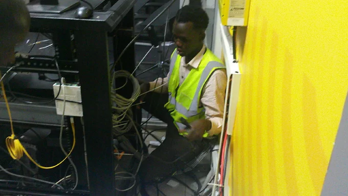 Close-up of Hikvision CCTV security camera installed by Pytec IT Solutions in Nakawa, Kampala, delivering HD video surveillance, motion detection systems, commercial building security, and professional CCTV system setup – Call  256708294203