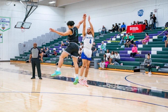Blazers sophomore Santana Spivey releases a 3-point shot.