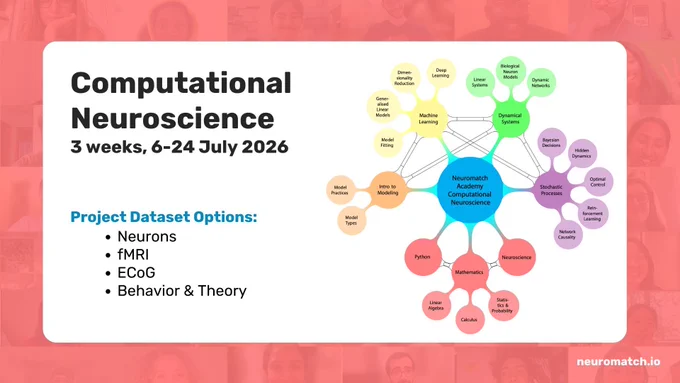 Computational Neuroscience 
3 Weeks, 6-24 July 20206