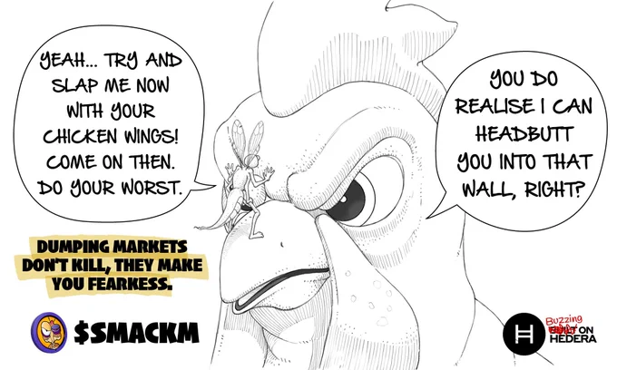 Hedera meme token HBAR mosquito chicken fun joke humor