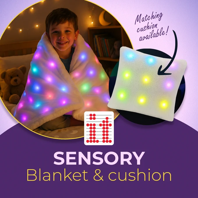 Sensory Blanket & cushion with lights