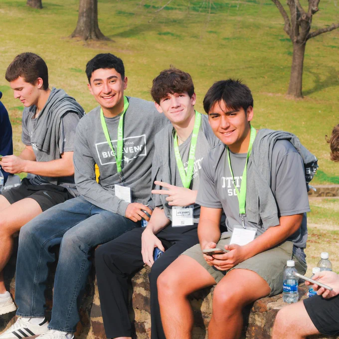 Three guys at Big Event