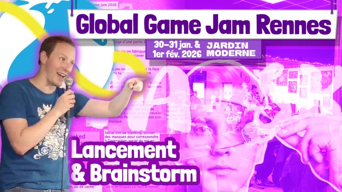 Global Game Jam Rennes 2026
Miniature de la vidéo Lancement & Brainstorm