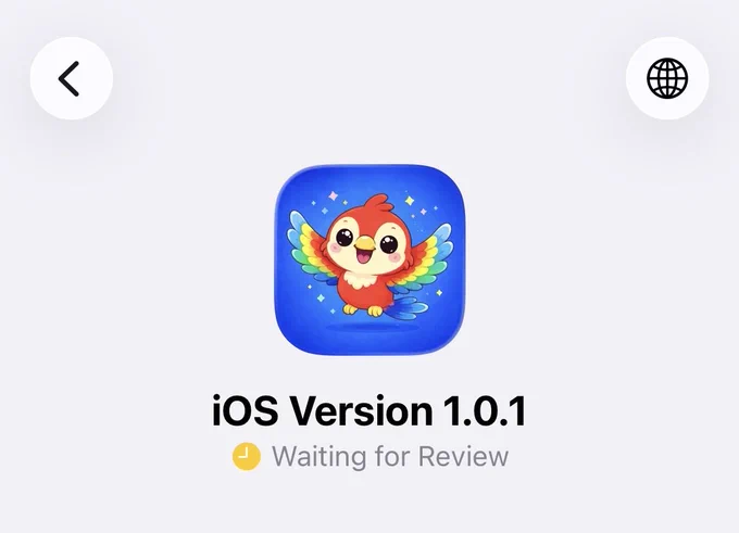 Apple iOS app first update. New multiplayer game, play with friends, learn languages