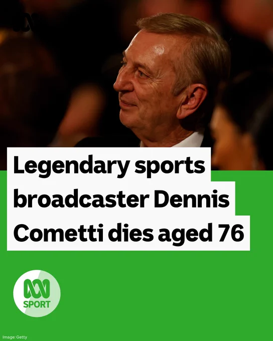 Dennis Cometti smiles at the Australian Football Hall of Fame.