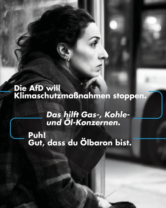 Die AfD will Klimaschutzmaßnahmen stoppen

Das hilft Gas-, Öl- und Kohlekonzernen.

Puh!
Gut, dass Du Ölbaron bist.