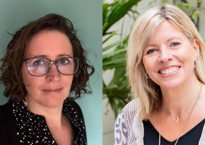 Photos of Beth Cox and Alex Strick, of Inclusive Minds, who will be hosting the new Disability Inclusion and Accessibility hub at this year's The London Book Fair.