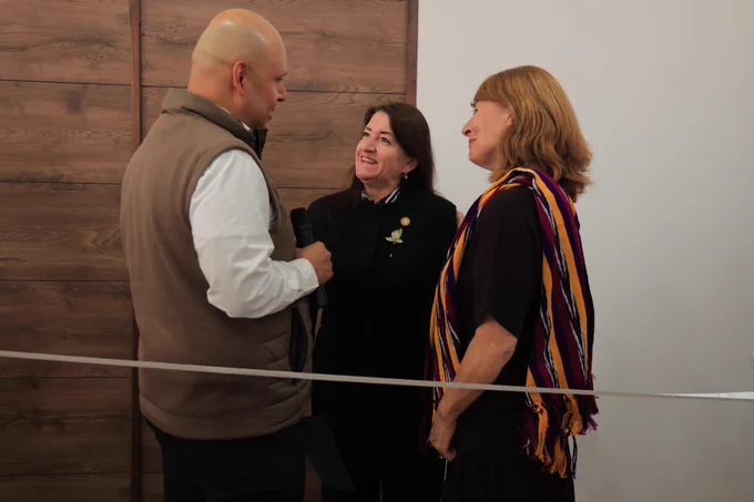 Conversación con la Ministra de Cultura y Deportes de Guatemala, Liwy Grazioso, y la Directora ejecutiva del Instituto de Mexicanas y Mexicanos en el Exterior, Tatiana Clouthier.