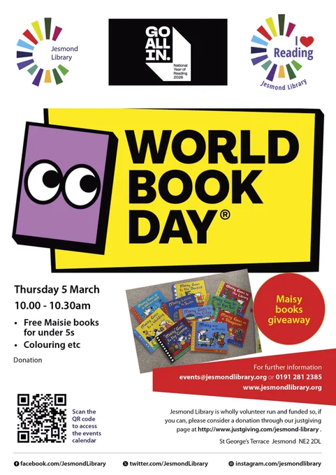 Image of poster to advertise World Book Day