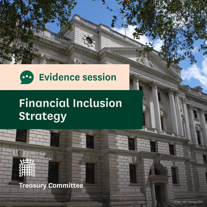 Evidence session: Financial Inclusion Strategy

Treasury Committee