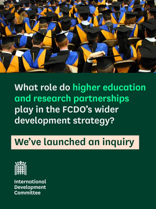 What role do higher education and research partnerships play in the FCDO’s wider development strategy?

We’ve launched an inquiry 

International Development Committee