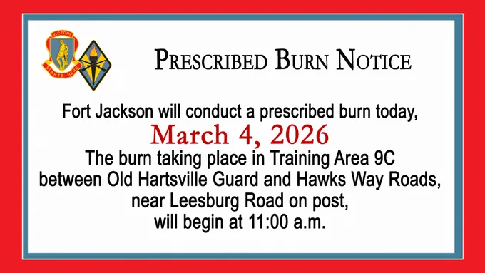 Prescribed Burn Notice - March 4, 20206