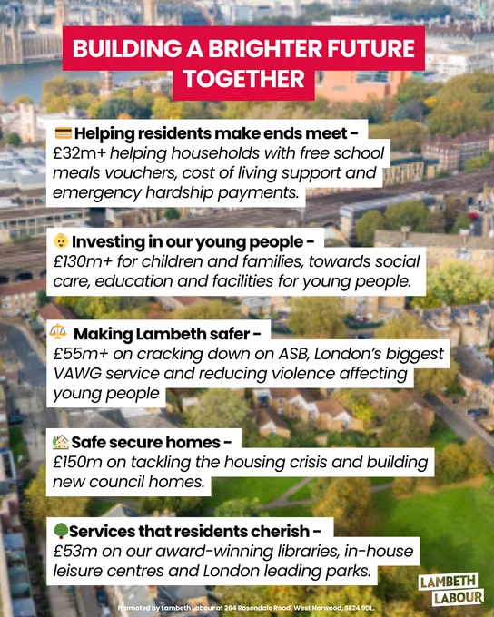 Lambeth Budget Investment