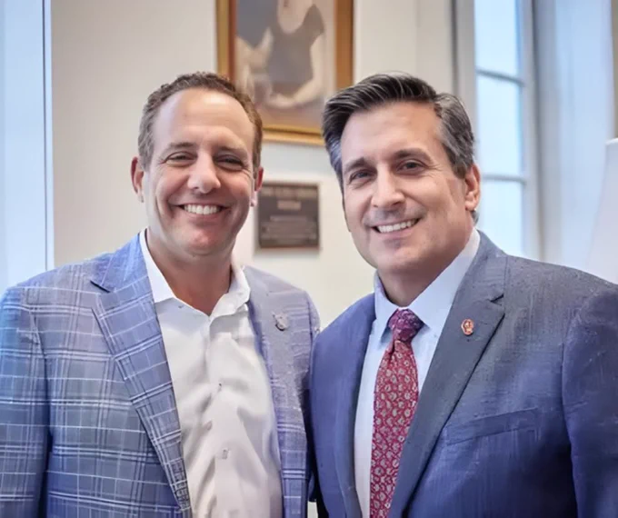 Dean John Antonio and President Harroz