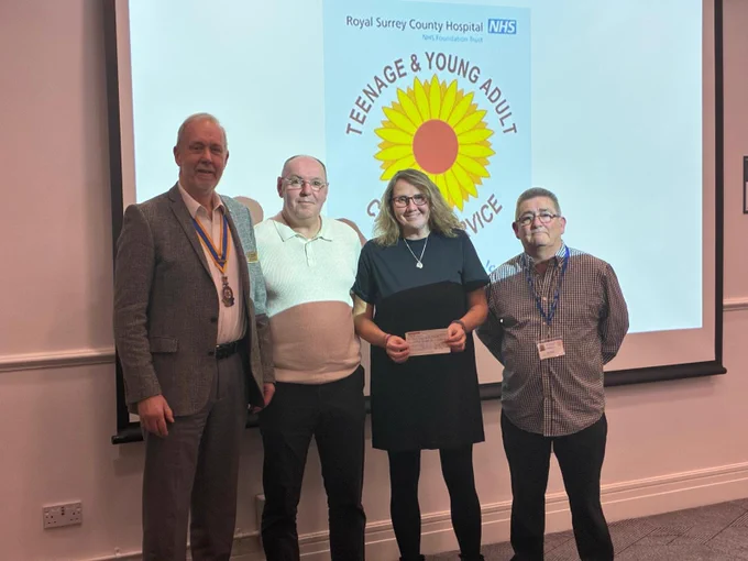 President Martin Sampson with Ian & Karen and Roy.