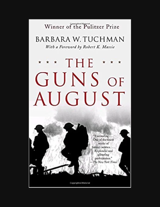 Historian Barbara W. Tuchman re-creates the first month of World War I: thirty days in the summer of 1914 that determined the course of the conflict, the century, and ultimately our present world. Beginning with the funeral of Edward VII, Tuchman traces each step that led to the inevitable clash. And inevitable it was, with all sides plotting their war for a generation. Dizzyingly comprehensive and spectacularly portrayed with her famous talent for evoking the characters of the war’s key players, Tuchman’s magnum opus is a classic for the ages.

Book available in our collection at library.fdu.edu/library