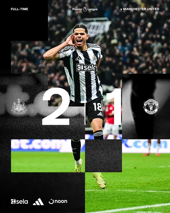 FULL-TIME | Newcastle United 2 Man Utd 1