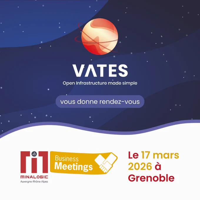 Vates vous donne rendez-vous aux Minalogic Business Meetings, le 17 mars 2026 à Grenoble.