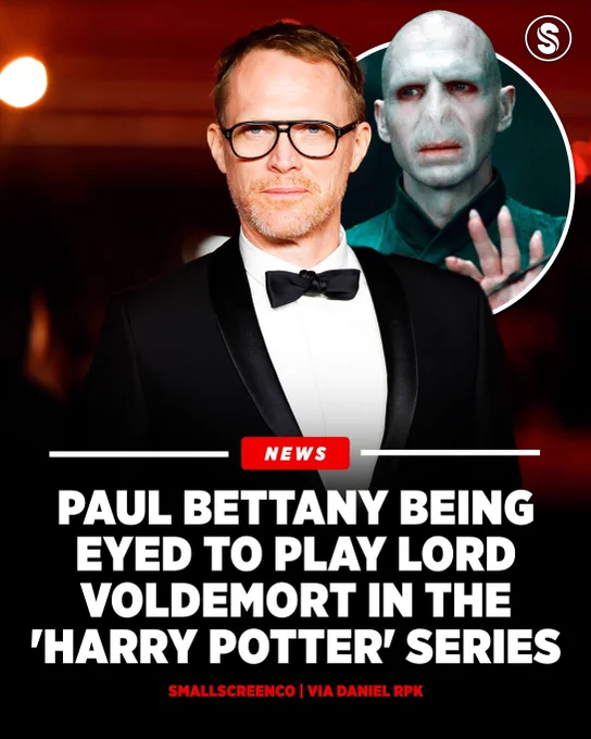 Paul Bettany Lord Voldemort Harry Potter series