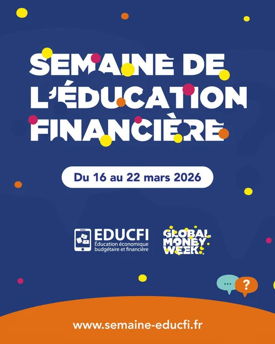 Semaine de l’éducation financière du 16 au 22 mars 2026
« L’argent, osons en parler ! »

EDUCFI - Global Money Week