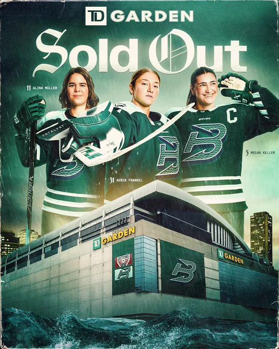 Boston Fleet announce sellout at TD Garden.