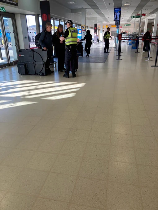 Officer engaging with the public
