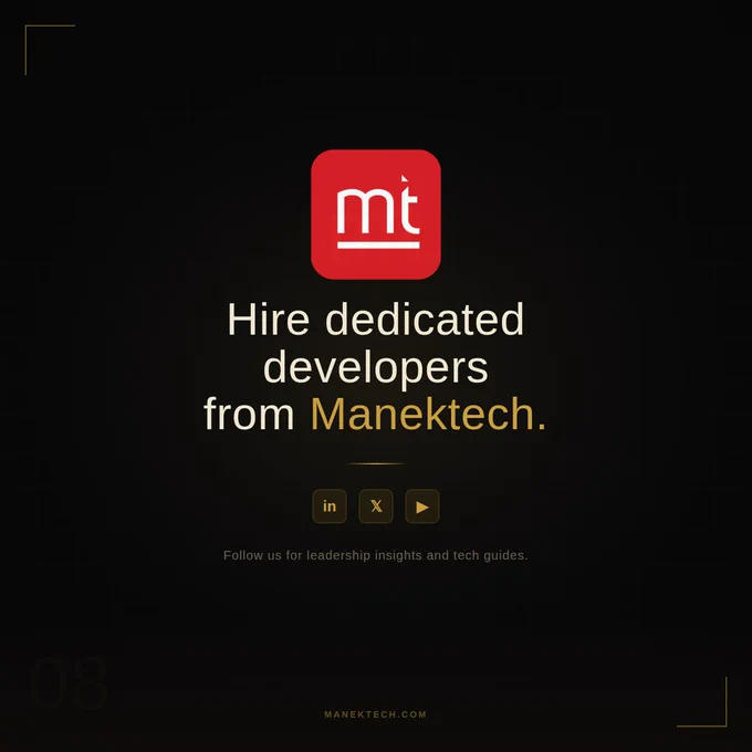Hire dedicated developers from Manektech.