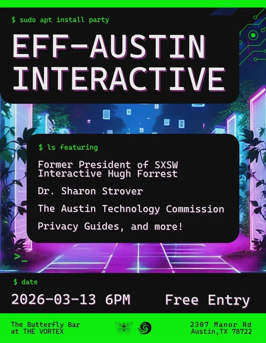 Poster of EFF-Austin Interactive