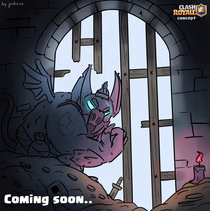 It’s just an (fan) card concept -> NOT official by Supercell/ Clash Royale