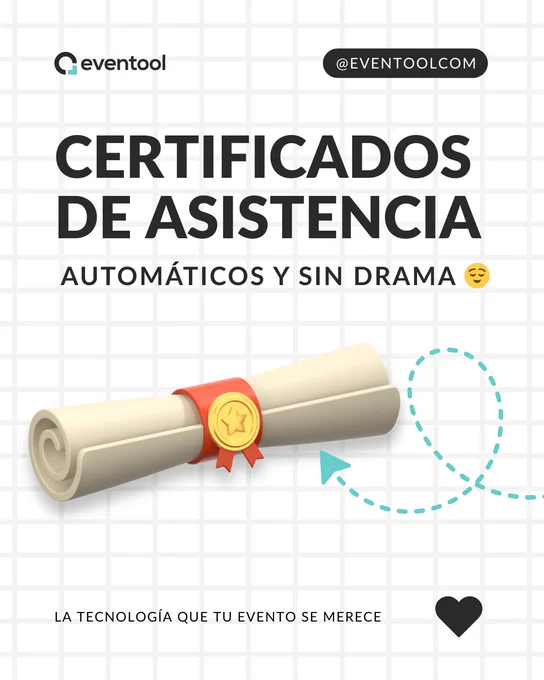 Certificados de asistencia automáticos y sin drama para eventos