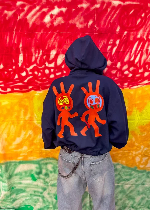 C3 Steppers logo at the back of the hoodie