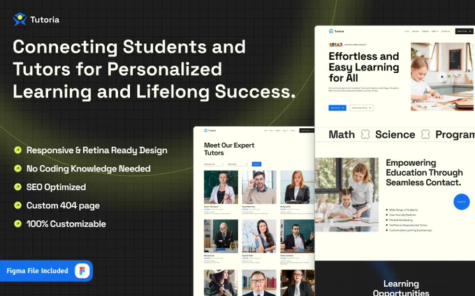 Webflow Template For Education Website - Tutoria