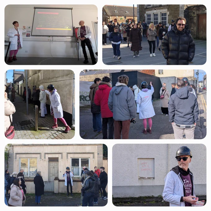 Me, @judesherry were delighted to be invited by @godonagh to bring our #WalkTalkChalk to streets of historic Youghal Tuesday
Was great to immerse ourselves here, with him & his Erasmus project colleagues & students from Lithuania, Spain, Netherlands, Greece, Ireland #RestPlayWork