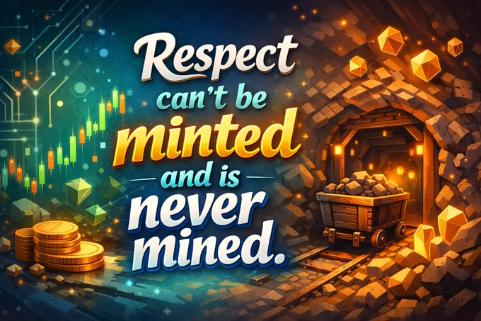 Respect can't be minted and is never mined.
