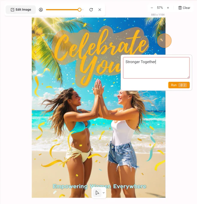 edit text in image