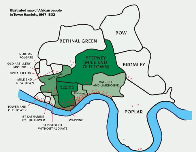 Map of tower hamlets