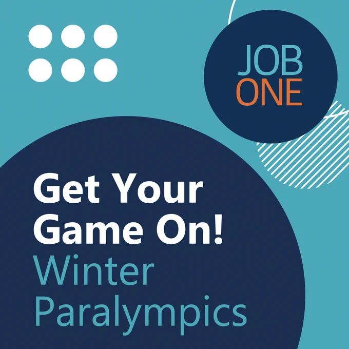Job One branded graphic celebrating the 2026 Paralympics