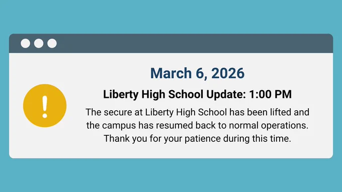 Secure Lifted at Liberty HS.