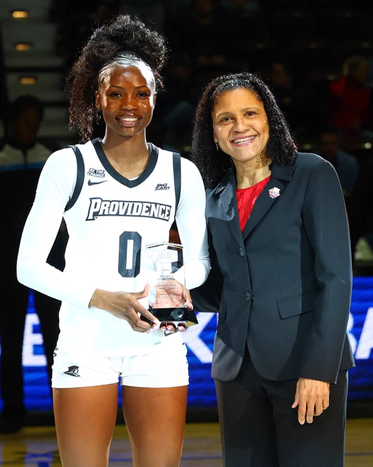 Sabou Gueye with her All-BIG EAST First Team Award