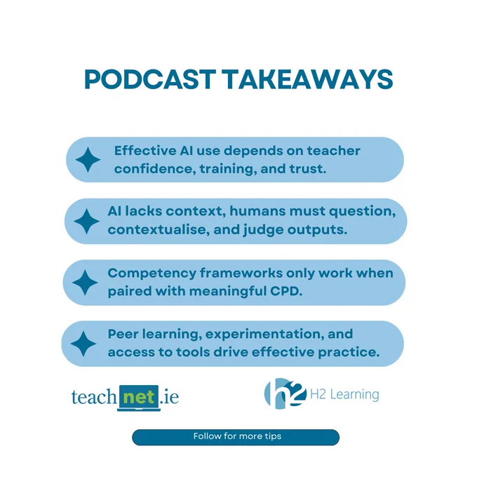 Podcast takeaways on effective AI use in vocational education.