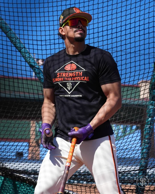 Adames in a "Strength is More Than Physical" Shirt