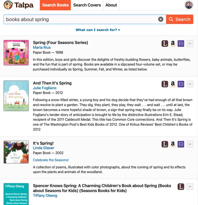 Talpa Search results for "Books about spring"