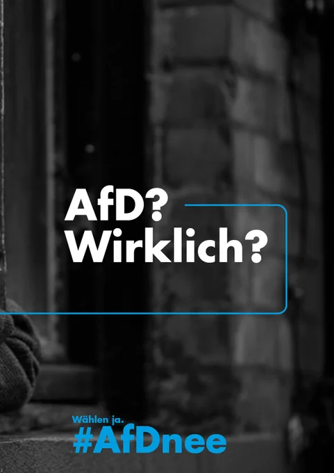 AfD?
Wirklich?
#AfDnee
